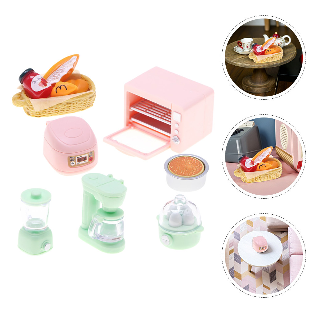 Kitchen Appliances Kids - 7Pcs Realistic Miniature Kitchen Appliance Set