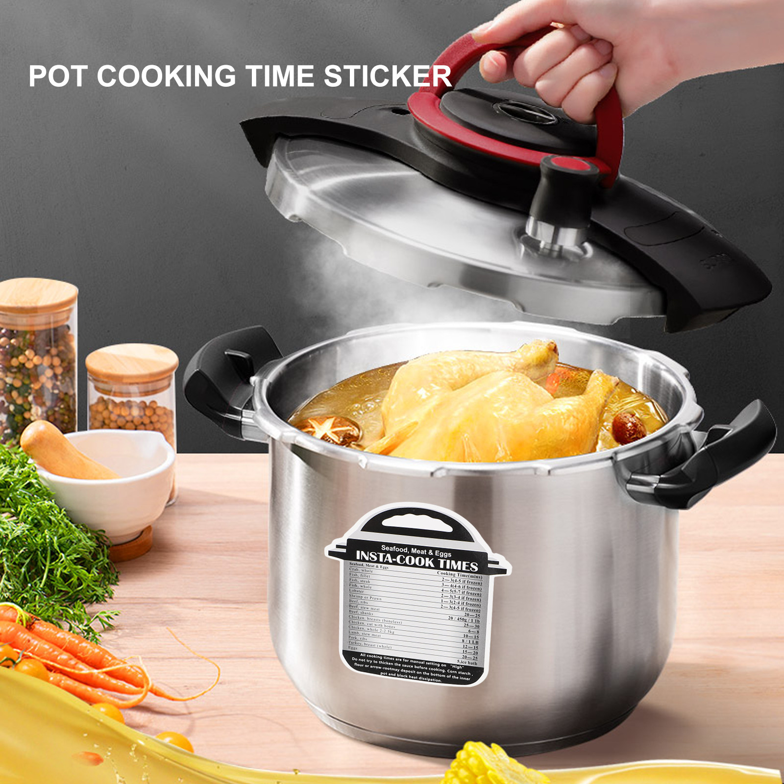4Pcs Cooking Time Tables Stick - Instant Pot Pressure Cooker 评论和价格