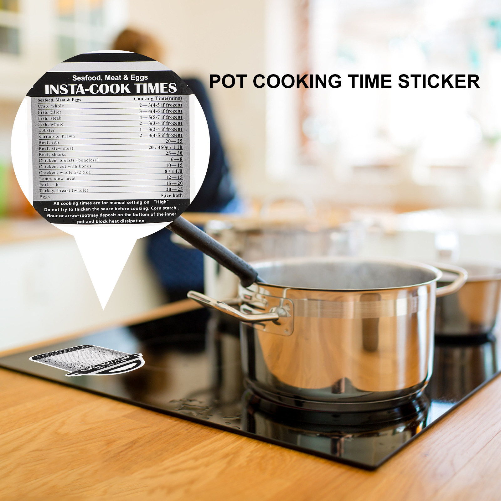 4Pcs Cooking Time Tables Stick - Instant Pot Pressure Cooker 评论和价格