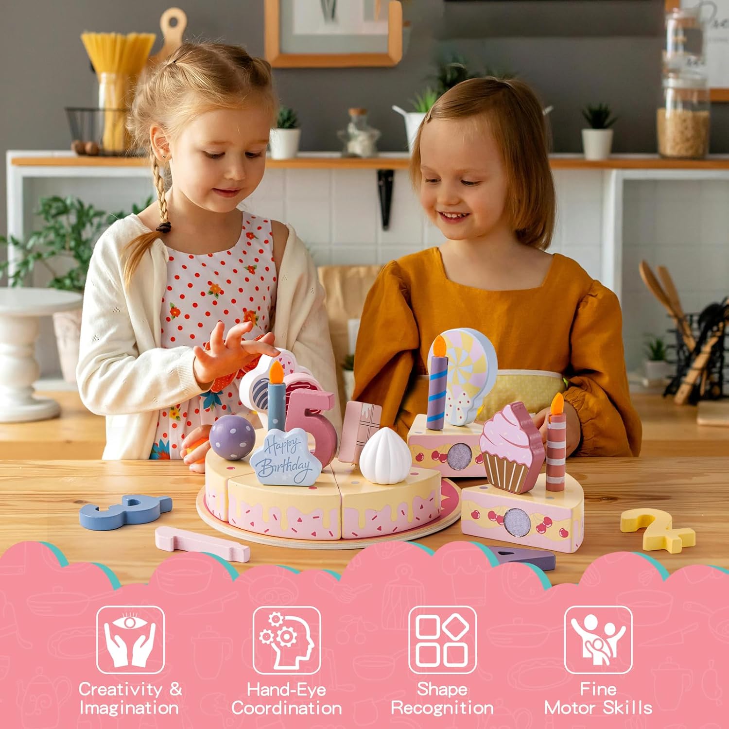 Royal Wooden Pretend Play Kitc - Kitchen Appliances Kids 评论和价格